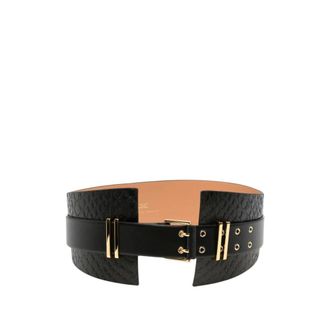 Elisabetta Franchi Accessoires, Dames, Zwart, XL, Elisabetta Franchi Riemen Zwart