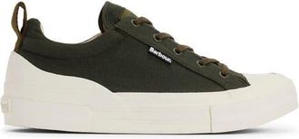 Barbour Stanhope Canvas Low Top Sneaker in Olive at Nordstrom, Size 13