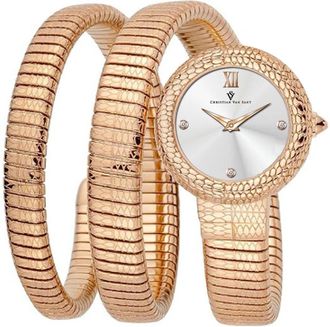 Christian Van Sant Womens Naga Silver Round 28mm