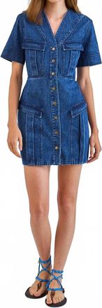 Hunter Bell Gwen Dress In Harbor Denim