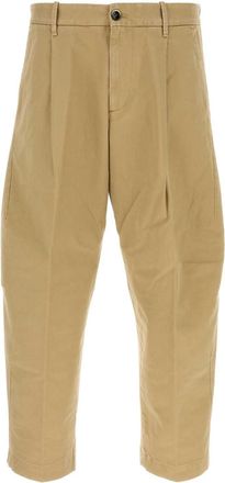 Nine In The Morning Beige Cotton Blend Pant