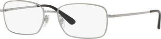 Sferoflex 54mm Rectangle optical glasses in Grey at Nordstrom
