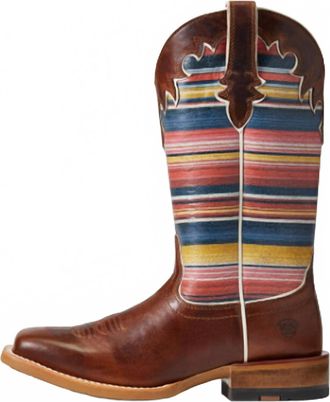 Ariat Womens Fiona Western Leather Boot In Brown