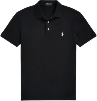Polo Ralph Lauren Aangepaste Slim Fit Korte Mouw Polo - Heren - Polos - Zwart - XL - Katoen - Tops