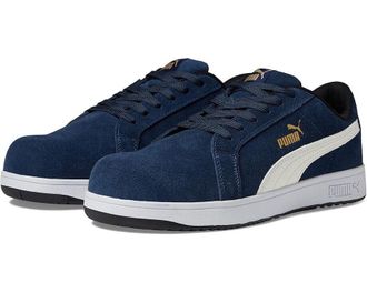 Puma Heritage Mens Navy Suede EH Composite Toe Safety Work Shoes KHD1539