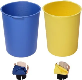 OEM Revestimiento Para Cubo De 18,9 L Para Mezcla De Hormig&oacute;n, Reutilizable, De Silicona, Para Mezclar Pintura Fina Y Hormig&oacute;n Epoxi, Con Medidas, Azul Y 