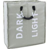 OEM Cesta De Ropa Grande Y Plegable Con 2 Compartimentos, Fabricada En Tejido Impermeable. - Crezuo