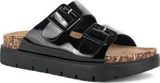 Unze Womens WAIOLA Buckled Open Toe Slippers UK Size 3-8