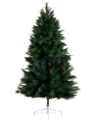 Nearly Natural 6Ft. Artificial Green Pampas Grass Christmas Tree