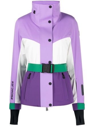 Moncler Hainet panelled ski jacket - Purple