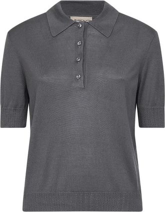Blanca Vita Round-neck Truien - Dames - Ronde hals truien - Grijs - 2XS - Truien & Vesten