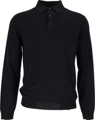 Slowear Polo ML - Heren - Coltruien - Blauw - XL - Wol - Truien & Vesten