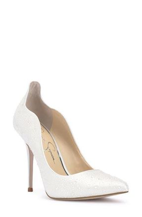 Jessica Simpson Wayva Pointed Toe Pump in White at Nordstrom, Size 10