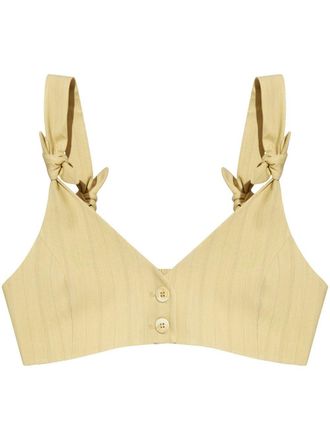 Ganni Cropped top - Beige