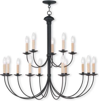 Livex Lighting Livex Heritage 15-Light Black Chandelier