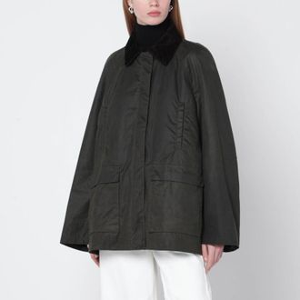 Toteme Forest green waxed cotton country jacket