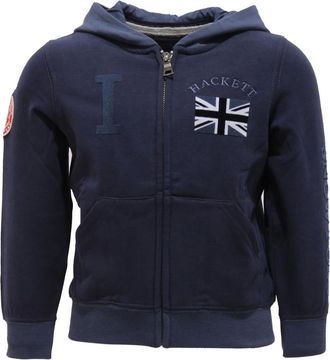 Hackett Kids Sweatshirts, male, Blue, 2 Y, Snow Fullzip Hooded Sweatshirt