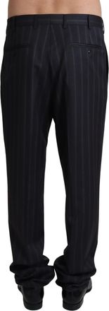 Dolce & Gabbana Gray Wool Blend Formal Trousers Mens Pants