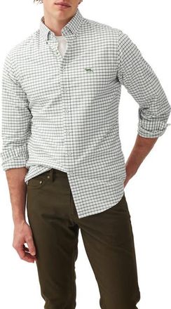 Rodd & Gunn Oxford Valley Check Sports Fit Shirt in Fern at Nordstrom, Size Xxx-Large
