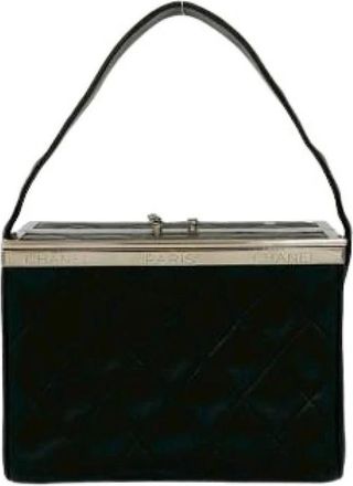 Chanel Pre-owned Handbags, female, Black, Size: ONE SIZE Pre-owned Leather chanel-bags