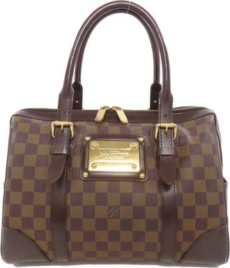Louis Vuitton Brown Ebene Damier Canvas Boston Bag (Pre-Owned)
