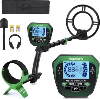 OEM Detector De Metales Para Ni&ntilde;os Y Adultos, De Alta Precisi&oacute;n, Con Pantalla Lcd, Eje Ajustable, 4 Modos, Bobina De B&uacute;squeda De 10, Oro, Plata, Monedas, 