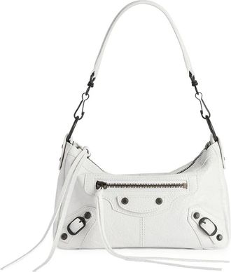 Balenciaga Le City Moto Mini - Dames - Schoudertassen - Wit - ONE Size - Katoen - Tassen