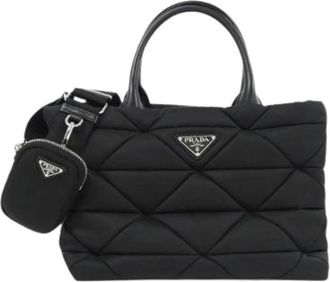 Prada Pre-owned Tessuto Quilt Handbag - Dames - Vintage Shopper - Zwart - ONE Size - Vintage
