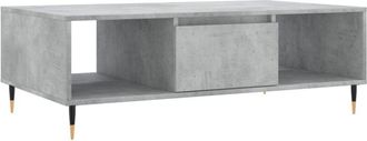vidaXL Vidaxl - Coffee Table Concrete Grey 104x60x35 cm Engineered Wood