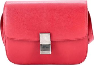 Celine Classic Box Bag Grainy Leather Medium crossbody bag - Roze