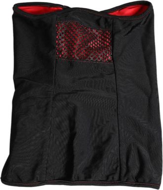 Dolce & Gabbana Luxe Gebreide Nekwarmer Bivakmuts Sjaal - Heren - Sjaals - Zwart - ONE Size - Polyester - Accessoires