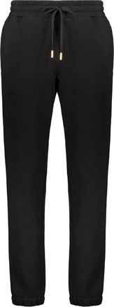 Versace Katoenen joggingbroek met trekkoord in de taille - Heren - Sweatpants - Zwart - 3XL - Katoen - Broeken