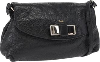 Chlo&eacute; Pre-owned Schoudertas - Dames - Vintage Schoudertas - Zwart - ONE Size - Leer - Vintage