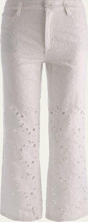 Alice & Olivia Chic Laser-Cut Jeans