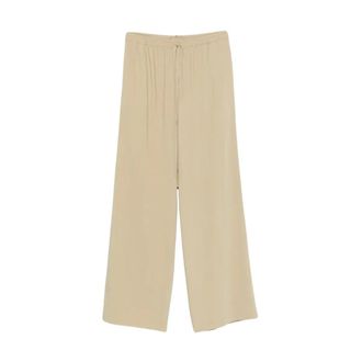 Ermanno Scervino Broeken, Dames, Beige, S, Wijde broek