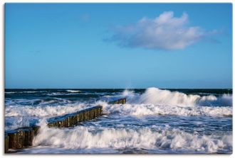 Artland Wandbild »Buhnen an der Küste der Ostsee II« Meer Bilder 1 Stk. tlg. als Alubild, Outdoorbild, Leinwandbild, Poster in verschied. Grössen
