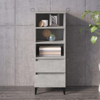 vidaXL Credenza Grigio Cemento 40x36x110 cm in Legno Multistrato - Vidaxl
