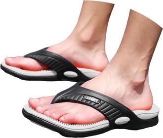 Generic 2026 Mens Slippers Men Summer Beach Flip Flops Shoes Sandals Male Slipper Casual Flat (Grey, 6.5)