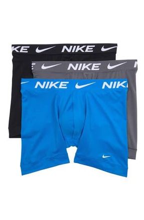 Nike Assorted 3-Pack Boxer Briefs in Photo Blue/dark Grey/black at Nordstrom Rack, Size X-Large