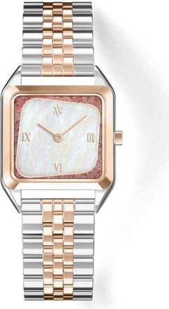 Vanna Geminus Double-Gemstone Watch in White Pearl/quartz-Two Tone at Nordstrom