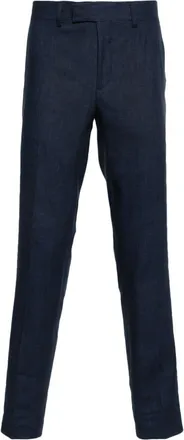 J.Lindeberg Grant Super linen trousers - men - Polyester/Acetate/Linen/Flax - 52 - Blue