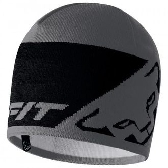 Dynafit Leopard Logo Beanie M&uuml;tze - Unisex | grau/schwarz