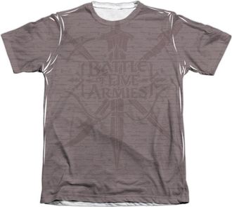 Gildan Hobbit Weapons Adult Poly/Cotton Short Sleeve Tee / T-Shirt