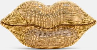 Judith Leiber Lips Small crystal-embellished clutch