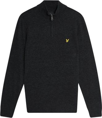 Lyle & Scott Truien & Vesten, Heren, Zwart, XS, Wol, Mid Knits Lambswool Blend Quarter Zip Jumper