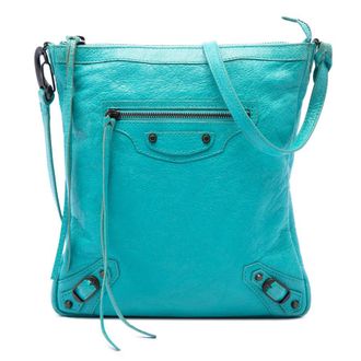 Balenciaga Pre-owned Balenciaga Lambskin Motocross Classic Flat Crossbody Ladies NYF3LQ6BJMGZ6419