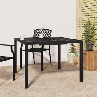 Berkfield Home Garden Table Anthracite 100x100x72 cm Steel in Black | Size: 100 x 100 x 72 cm