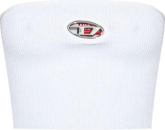 Diesel M-Clarksvillex tube top - women - Cotton/Hemp/Elastane - L - White