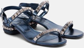 Christian Louboutin Pyra embellished leather sandals