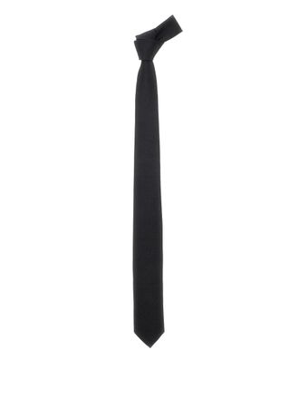 Emporio Armani checked tie - Black